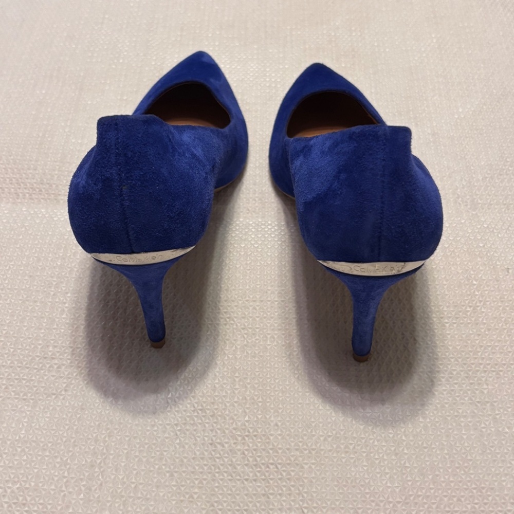 Calvin Klein Gayle Kid Suede Women Pumps Sz 9.5 - Picture 2 of 12